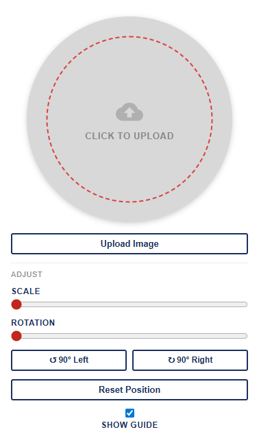 Single-Image Template — sidebar with image loaded